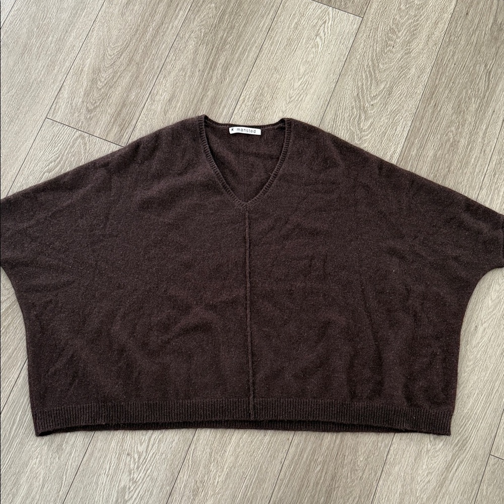 Mansted yak wool women’s poncho zorro sweater